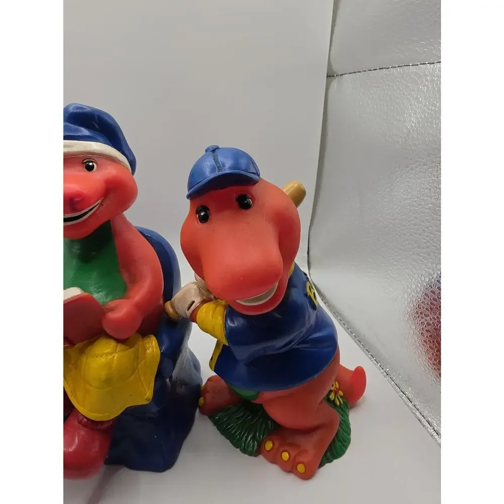Set Of Vintage Barney The Dinosaur Figurines The Lyons Group